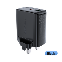 ACEFAST A8 PD32W Dual Port Charger(USB-C/ USB-A) - Black