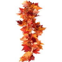 Marrybox Fall Garland Maple Leaf Orange 1.8m