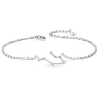 Ever Faith Cubic Zirconia Gemini Zodiac Horoscope Astrology Link Bracelet