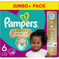 Pampers Premium Protection Nappies Size 6 48 Pack Jumbo+ Pack