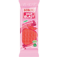 Bebeto Sour Blast Happy Aardbei - 180 g