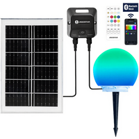 Aigostar Bluetooth-mesh slimme grondpenlamp op zonne-energie 20 W RGBCCT kleurrijke lamp