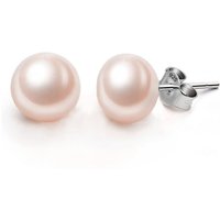 Ever Faith 11mm Pink Freshwater Cultured Pearl Stud Earrings