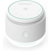 Momcozy Baby Sleep Soother | Portable Rechargeable White Noise Machine | 20 Sleep Sounds with Nursery Night Light | Travel Sleep Soother, Battery Powered