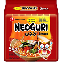 Nongshim Neoguri noedels met zeevruchten en pittige smaak - 5 x 120 g