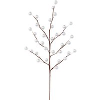 WeRChristmas Silver Berry Christmas Tree Spray, 45 cm