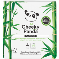 The Cheeky Panda Bamboo Toilet Tissue 4Rolls 3Ply