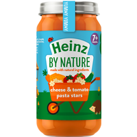 Heinz Cheesy Tomato Pasta Stars Jar 7+ Months 200g