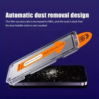 Geharde schermbeschermfolie met stofvrij installatiecompartiment voor iPhone 16 Pro mobiele telefoon, geschikt voor iPhone 16 Pro