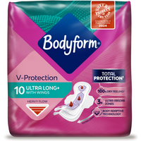 Bodyform Cour-V Ultra Long Sanitary Towels Wings 10 Pack