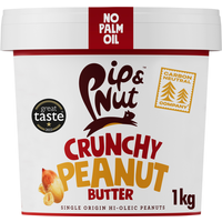 Pip & Nut Crunchy Peanut Butter 1kg