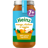 Heinz Mango Chicken And Vegetable Baby Food Jar 7+ Months 200g
