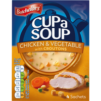 Batchelors Cup a Soup Chicken Vegetable & Croutons 4 Sachets