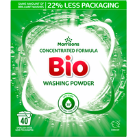 Morrisons Concentrated Formula Bio Washing Powder 2kg