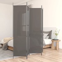 VidaXL 4-panelen kamerscherm van stof - antraciet, 200 x 220 cm