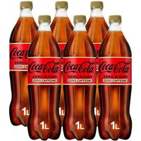 Coca-Cola Zero Caffeine Cola - 6 x 1 L