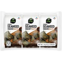 Bibigo Krokante zeewiersnack Bulgogi, 3 x 5 g