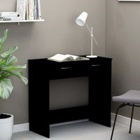 vidaXL Bureau - Behandeld hout, Zwart, 80 x 40 x 75 cm