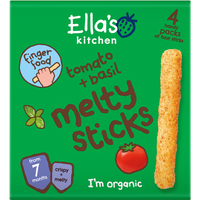 Ella's Kitchen Tomato + Basil Melty Sticks 7+ Months 4 x 6g