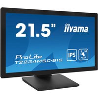 iiyama ProLite 22" Full HD 10-punts aanraakscherm met IPS-paneeltechnologie, bediening-door-glasfunctie en anti-vingerafdrukcoating