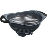 5five PP vergiet met TPR-handvat - Grijs, 31,6 x 24,3 x 12,5 cm