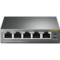 TP-Link TL-SG1005P onbeheerde 5-poorts gigabit desktop PoE switch met 4 PoE-poorten, zwart
