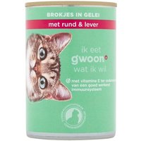 G'woon brokjes in gelei met rund & lever 405G