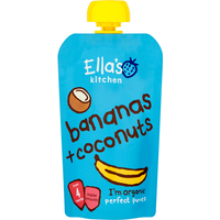 Ella's Kitchen Organic Bananas and Coconuts Pouch 4+ Months 120g