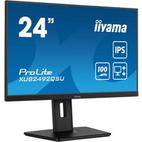 iiyama ProLite 24" QHD IPS-technologiepaneel met USB-hub, 100 Hz verversingssnelheid en in hoogte verstelbare standaard