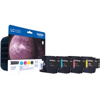 Brother LC1220VALBP inktcartridge 4 stuks origineel zwart, cyaan, magenta, geel