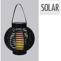 Zonne-energie Lantaarn - Zwart, 20 cm