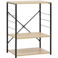 vidaXL Magnetronkast 60x39,6x79,5 cm bewerkt hout zwart en eikenkleur