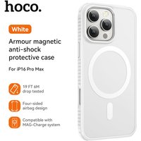HOCO Armour magnetic anti-shock protective case - IPhone 16 Pro Max - White