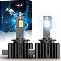 KATUR D1S D1R LED Bulbs 800% Brightness, 30000LM 6500K White 1:1 Plug and Play LED Bulbs D1S Car Headlights, Pack of 2