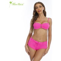 MISSADOLA Beach Swim Vacation Two-piece Swimsuit Pink S