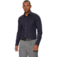 Calvin Klein keperstof onderhoudsvriendelijk slim fit overhemd nachthemel heren 39