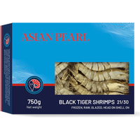 Black Tiger Garnalen 21/30 1 kg (750 g netto)