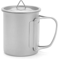 Maxcook beker van puur titanium met inklapbaar handvat - 300 ml