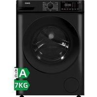 CHiQ JKW75883B 7 kg 1200 Spin Freestanding Washing Machine - Black - A Rated