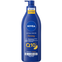 NIVEA Q10 plus Verstevigende Body Milk met Pomp - Met Vitamine C - Body Melk met 48 Uur Hydratatie - Voor Droge Huid - 400 ml