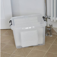 Strata Smart Storage Box & Lid 40L Clear