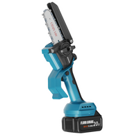 FLORA GUARD 6-inch draadloze borstelloze mini-kettingzaag met 2× 3000 mAh Makita-batterijen en oplader – 600 W hogesnelheid, automatische smeerfunctie, handheld elektrische kettingzaag