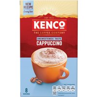 Kenco Instant Cappuccino Unsweetened 8 × 14g