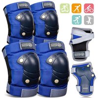 OutdoorMaster Kids Elbow & Knee Pads Blue M