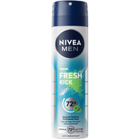 NIVEA MEN Fresh Kick Anti-Transpirant Spray - 48u bescherming - Met cactuswater - Alcoholvrij - 150 ml