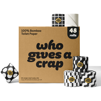 Who Gives A Crap Extra Soft Double Length Toilet Roll, 3 ply, 48 Pack