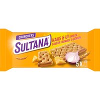Sultana Crunchers Cheese Onion - 5 x 3 stuks, 175 g