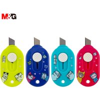 M&G So Many Cats Box Cutters, 4 Pack Retractable Utility Knives, Cute Package Openers for Boxes, Envelopes, and Office Supplies