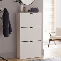 Vida Designs Shoe Cabinet 3 Doors White