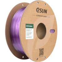 eSUN PETG-Basic Transparant Lichtpaars 3D Filament 1,75 mm, Hoge Snelheid Printen, Kosteneffectief Inlopmateriaal Voor 3D Printen 1 kg (2,2 lbs) Kartonnen Spoel